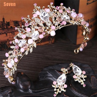 seven&% perla coronas nupcial hechas a mano tiara novia diadema cristal boda reina corona (1)