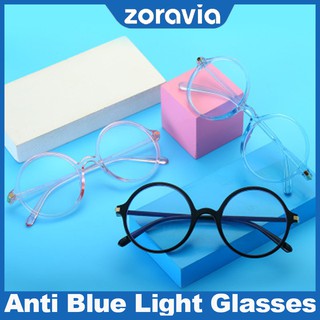 gafas redondas para mujer/lentes redondos/luz anti azul/lentes ligeros/lentes de luz para hombres/lentes cermin mata/gafas zoravia