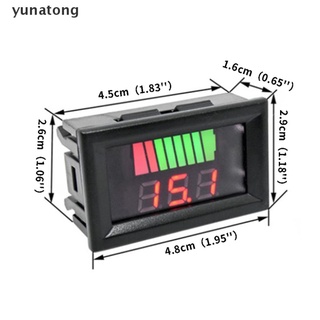yatg 12v 24v 60v 72v batería indicador de capacidad de plomo ácido coche voltímetro digital. (4)
