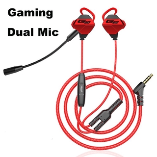 Auriculares estéreo con cable para juegos/audífonos con cancelación de ruido/computadora/PC Gamer/audífonos con micrófono Dual