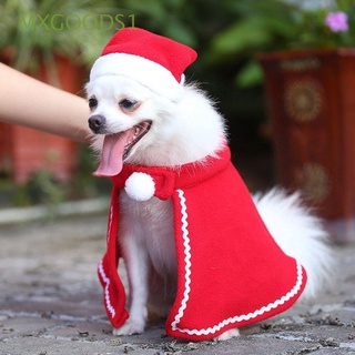 Mxgoods1 caliente navidad cachorro capa sombrero rojo bufanda sombrero perro gato mascota ropa mascota Cosplay disfraz