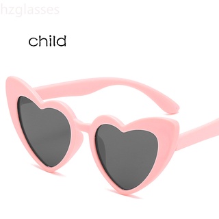 Children Love Heart Shaped Sunglasses Boy Baby Sunglasses Girl Children Glasses UV400 Mirror 3-12 (1)