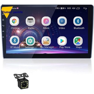 Radio de coche Android de 10 pulgadas doble Din Bluetooth coche estéreo sistema GPS de navegación unidad principal +FM+WiFi Link + cámara de respaldo