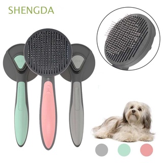 Shengda multifuncional para mascotas, recorte de pelo, gato, cepillo, peine profesional para mascotas, suministros manuales de Deshedding, producto de aseo, auto limpieza, cepillo de aseo, Multicolor (1)