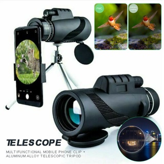 trípode telescopio monocular con zoom 80x100 hd/día/visión nocturna/campamento/teléfono (1)