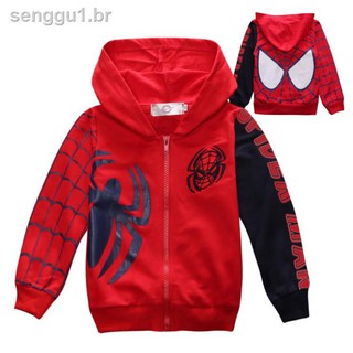 Abrigo/chaqueta Para niños con capucha ropa De spiderman Para hombre araña (1)