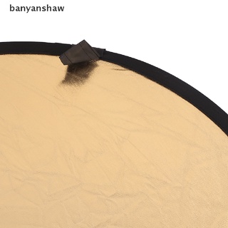banyanshaw - reflector de luz plegable (24"/60 cm, para fotografía, oro y plata, 2 en 1)