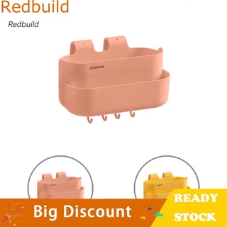 Redbuild - cesta de almacenamiento de plástico para mesita de noche, a prueba de humedad, para dormitorio