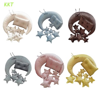 KKT 10 Unids/Set De Accesorios De Fotografía Para Recién Nacidos/Almohada Creciente + Estrellas + Kit De Cuadrada/Para /