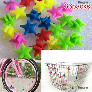 <dengyou> 36pcs rueda de bicicleta radios de plástico perlas decoración de bicicleta accesorios de ciclismo