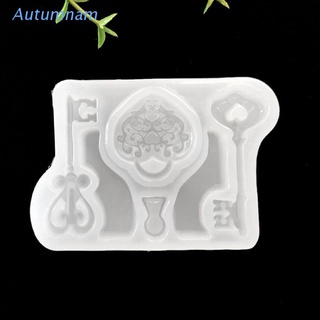 autu - molde de silicona con forma de bloqueo de llave, fondant, joyería, chocolate, decoración de tartas