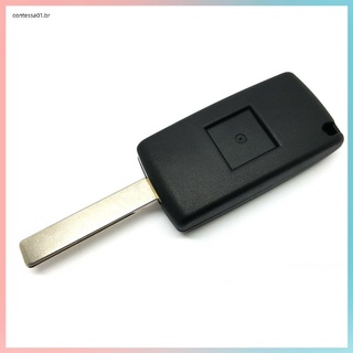 Cubierta protectora plegable con 2 botones Para llave De coche Peugeot 207 307 407 308 accesorios (5)