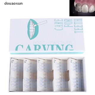 douaoxun 30pcs molde dental compuesto de resina cura ligera anterior dientes delanteros fast quick co