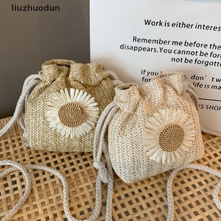 [LiuZhuodun] Straw Weave Bucket Bags Rattan Women Summer Beach Shoulder Bags Handbags Casual hot