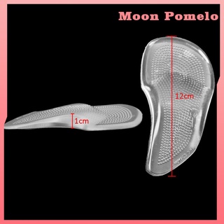 (Moon Pomelo) 1 Par plantillas De Gel De silicona Para zapato/plantillas Para la mitad De los pies/mensaje/Cuidado