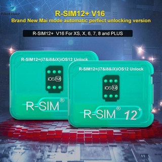 R-sim12+v16 Nano tarjeta de desbloqueo RSIM para iPhone X/XS/8/7/6 Plus 4G iOS