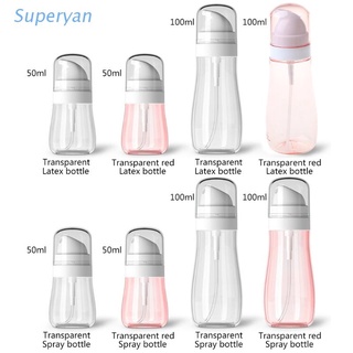 Supe botella líquida portátil de almacenamiento de Perfume de plástico transparente atomizador vacío Mini botella de Spray