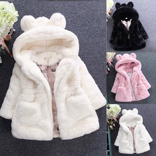 babyya kids baby girl bunny invierno abrigo con capucha chaqueta cálida ropa de abrigo ropa de abrigo