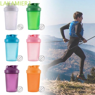 LAKAMIER Portable Bottle Sports Shaker Water Cup Fashion Plastic Protein Fitness Drinkware/Multicolor