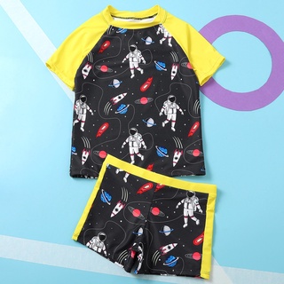 [EFE] niño niños bebé niños de dibujos animados de manga corta trajes de baño traje de baño de verano trajes conjunto