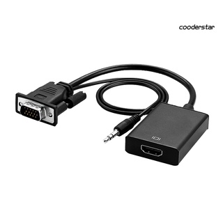 Dn-Pj convertidor portátil Full HD compacto VGA a HDMI compatible con Cable adaptador para computadora (8)