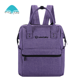 Lekebaby pañales bolsa de cambio de mochila de moda momia maternidad pañal bolsa de gran capacidad pañal bolsa púrpura