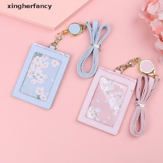 XFCO 2Bits Card Identity Badge Holder With Lanyard PU Neck Strap Card Bus ID Holders New