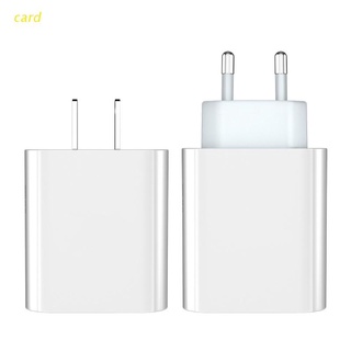 card Commonly Used Cellphone Tablet Charger PD 20W QC3.0 Fast Charging Adapter Socket Dual Port Power Adapter