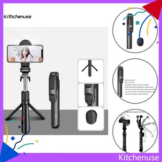 kc trípode de teléfono ligero retráctil inalámbrico selfie stick trípode monopie control remoto para transmisión en vivo