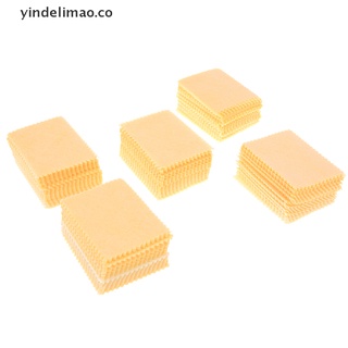 yindelimao: 100 paños de limpieza de microfibra amarilla para tablet, teléfono celular, portátil, pantalla lcd [co]