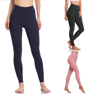 leggings de talle alto para mujer/pantalones de yoga ajustados/pantalones recortados