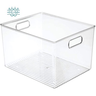 29x20x15cm acrílico transparente refrigerador caja de almacenamiento de escritorio dormitorio baño caja de almacenamiento