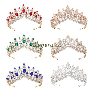 BERG Crowns for Women,Tiaras and Crowns for Women with Crystal & Side Combs, Princess Birthday Crown Headbands for Halloween Valentines Gifts Wedding Bridal Party (1)