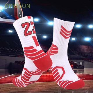 dyreson moda deportes calcetines senderismo baloncesto calcetines de fútbol calcetines proteger pies hombres mujeres al aire libre de algodón unisex toalla calcetines tubo medio