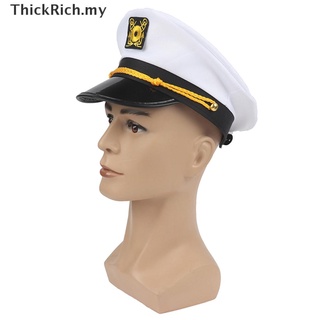 [thickrich] Sombreros militares para adultos yate, capitán, barco, marinero, capitán, sombrero de disfraz mi