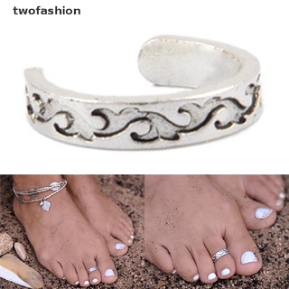 [twofashion] anillo de dedo del pie ajustable para mujer, pies de playa, joyería, nudillo, dedo superior [twofashion]