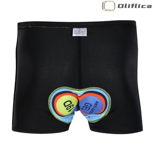 Oliflica - pantalones cortos de ciclismo para hombre, transpirables, Gel, pantalones de secado rápido