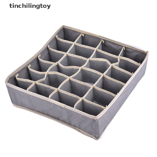 [tinchilingtoy] caja organizadora de armario para ropa interior sujetador calcetines lazos bufandas almacenamiento cajón divisor [caliente]