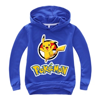 pikachu sudadera infantil pokemon go niños sudadera con capucha de algodón sudadera con capucha de los niños ropa de abrigo