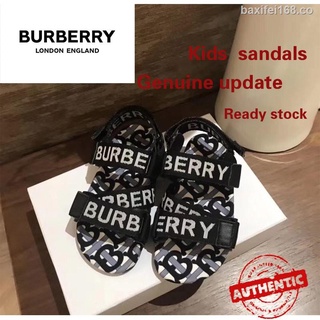 * Ready Stock Burberry summer 2020 new children's shoes sandals Velcro baby Kids shoes-Fashion Trend