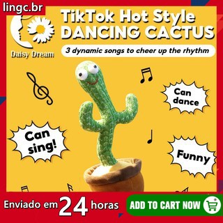 Juguete De pelia De cactus Dan Ante con regalo De educación Infantil M Sica y Dan A Usb Recarega