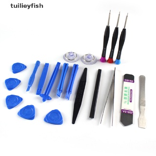 tuilieyfish 20 en 1 kit de herramientas de reparación de teléfonos móviles spudger pry herramienta de apertura de destornilladores co