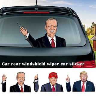 1 juego de pegatinas de limpiaparabrisas trasero para limpiaparabrisas para coche, elecciones presidenciales, trump/biden