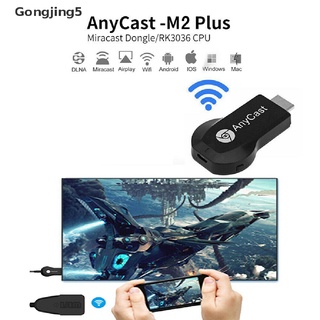 Gongjing5 4K AnyCast M2 Plus WiFi Display Dongle HDMI Media Player Streamer TV Cast Stick MY