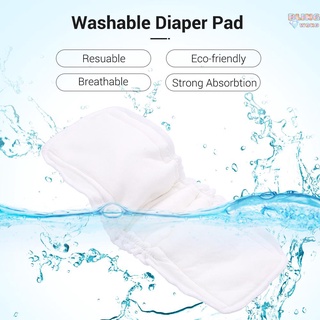 Inventario disponible paquete De 5 almohadillas De pañal lavable Elástica diseño fuerte absorbente (5)