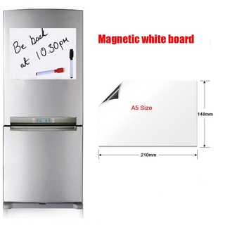 Epoch pizarras blancas imán para nevera suministros A5 tamaño magnético pizarra blanca oficina Flexible cocina hogar imán tablero/Multicolor (9)