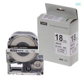 Cinta adhesiva compatible con cintas De Etiquetas Epson 18mm Para Lc-5Wbw Lw-300