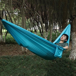ready al aire libre camping hamaca dormir columpio jardín patio trasero árbol colgante cama