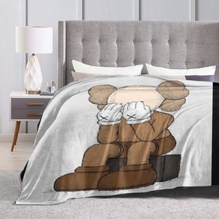 kaws franela impresa manta de dormir xx patrón diseño de algodón manta de cama kumot doble tamaño