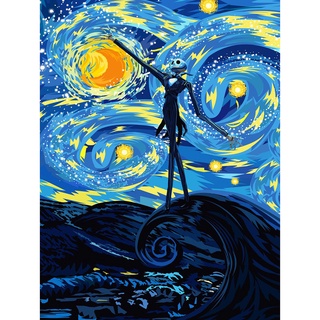 MJNOON Bordado Completo Van Gogh Cielo Estrellado Estampado 11 Quilates DIY Punto De Cruz Kits De Regalo